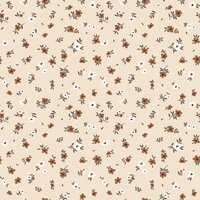 beige lieve bloemetjes tricot Jursie - KicKenStoffen