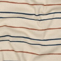 Biologische baby rib tricot met dunne strepen  KicKenStoffen 06624.001