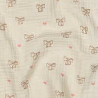 natural beige strikken en harten hydrofiel KicKenStoffen