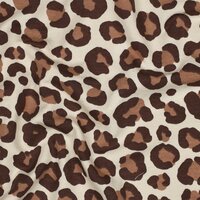 beige bruin luipaard print french terry 06611.001 kickenstoffen