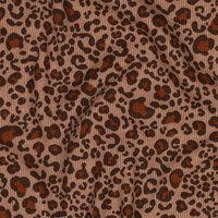 poppy animal skin beige ribtricot - kickenstoffen