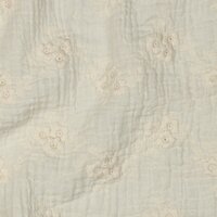 natural trosjes bloemen hydrofiel broderie 04324.002 - poppy - kickenstoffen