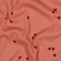 hartjes babyrib tricot SOFT klei roze van KicKenStoffen