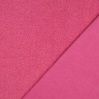 teddyfleece roze - dubbelzijdig - poppyfabrics bij KicKenStoffen