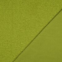 teddyfleece oud lime - dubbelzijdig - poppyfabrics bij KicKenStoffen