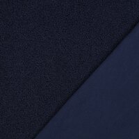 teddyfleece marine blauw - dubbelzijdig - poppyfabrics bij KicKenStoffen