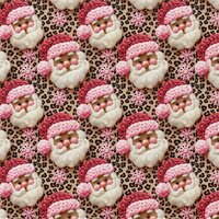 kerstman en panter 3d print Katoen x-mas