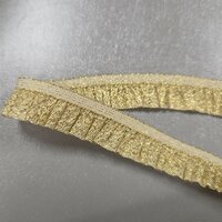 rushes elastisch galonband goud - KickenStoffen