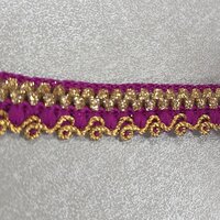 galonband goud paars - KickenStoffen