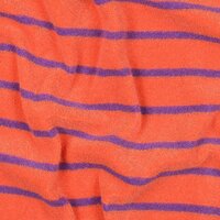 badstof tricot met strepen uit Poppy 26 Playsuit Maren - kickenstoffen oranje