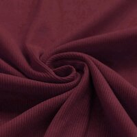 bordeaux katoenen Baby rib tricot SOFT - KicKenStoffen