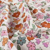 digitaal fel gekleurde bloemenprint french terry - Jursie - KicKenStoffen
