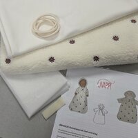 naaipakket poppentrappelzak - reispak teddy en french terry