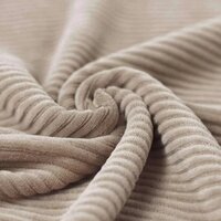 beige natural brede rib fluweel 