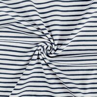 BEEBS spandextricot donkerblauw streepjes van kickenstoffen