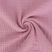 hydrofiel extra dik - 6laags - Beebsstofjes - KickenStoffen - oud roze