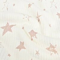 baby rib stars beige - kickenstoffen