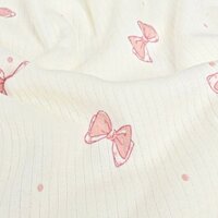 baby rib strikjes roze - kicken stoffen