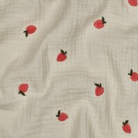 hydrofiel stof met perzikjes Poppy 04534 - kickenstoffen