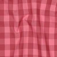 03511.006 cotton yarn dyed checks poppy