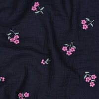 double gauze embroidery flowers 04533.005 Poppy