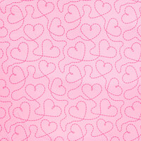 jogging met harten neon glitter roze K24009-120