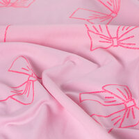 jogging met strikken neon glitter roze K24008-120