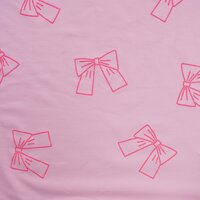 jogging met strikken neon glitter roze K24008-120