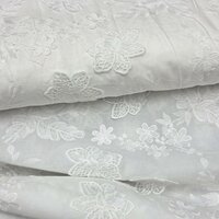 luxe bloemen broderie stof katoen kickenstoffen