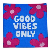 loop en label naailabel - sierlabel XXL good vibes only