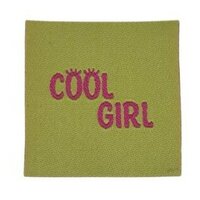 loop en label naailabel - sierlabel S cool girl