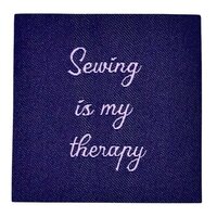 loop en label naailabel - sierlabel M Sewing is my Therapie