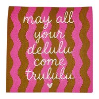 loop en label naailabel - sierlabel XXL May all your delulu come trululu