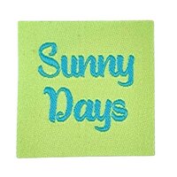 loop en label naailabel - sierlabel S Sunny Days