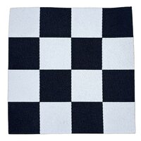 loop en label naailabel - sierlabel XXL vakjes zwart wit 