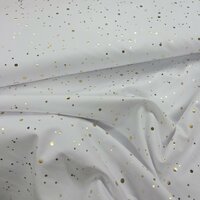 confetti tricot goud print Qjutie kids bij KicKenStoffen off white