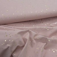 confetti tricot goud print Qjutie kids bij KicKenStoffen warm roze
