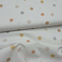 Qjutie Digitale Poplin Katoen Dots &ndash; Pastel