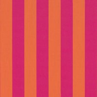 canvas half panama fuchsia oranje strepen breed - kickenstoffen