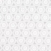 wit katoenen voile Retro Rondjes broderie katoen