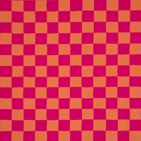 canvas half panama fuchsia oranje blokken - kickenstoffen 