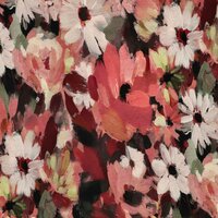 Poppy French Terry Digital &ndash; Bloemen Claypink  Deze prachtige French Terry van Poppy heeft een rijke bloemenprint in war