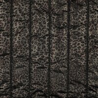 Doorgestikte jassenstof foil animal skin zwart &ndash; Poppy Fabrics 03889.001_kickenstoffen