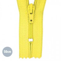 Yellow 50cm-50cm-Rits YKK nylon 50cm