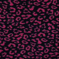 k80400-170 Qjutie jacquard teddy luipaardprint &ndash; marine met roze  Deze opvallende jacquard teddy van Qjutie heeft een st
