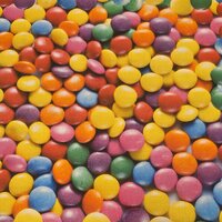 Digitale katoen Smarties snoepjes multicolor