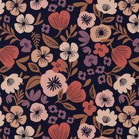 Swessie katoen palawa bloemen 125880