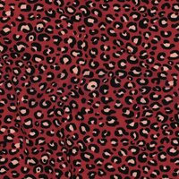 Poppy French Terry Panterprint Rouge | Sweatstof 02077.014