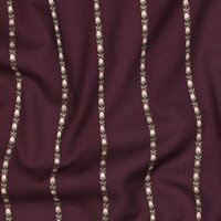 Poppy Cotton Jacquard Flowers &ndash; Burgundy 01961.004