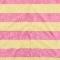 badstof tricot geel roze - kickenstoffen 125549